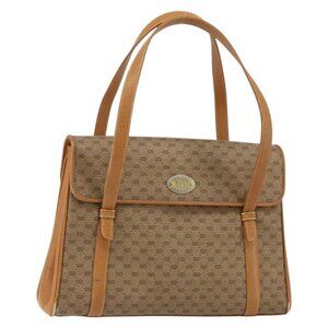 Authentic GUCCI Micro GG Supreme Shoulder Bag PVC Beige Gold 000 46 4857